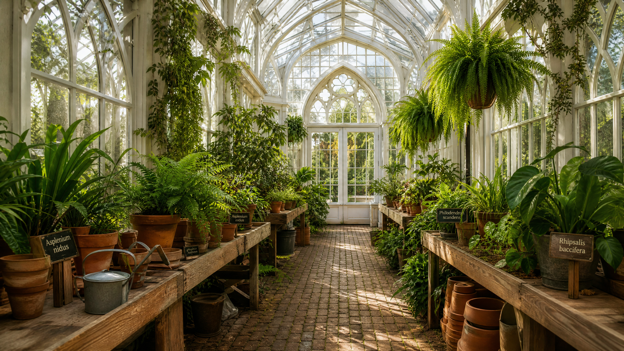 Moss & Ivy greenhouse interior