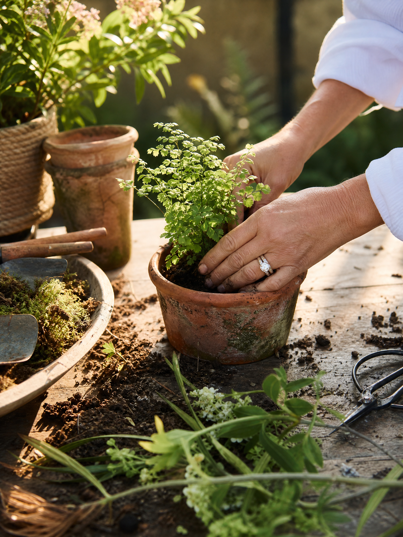 Potting article